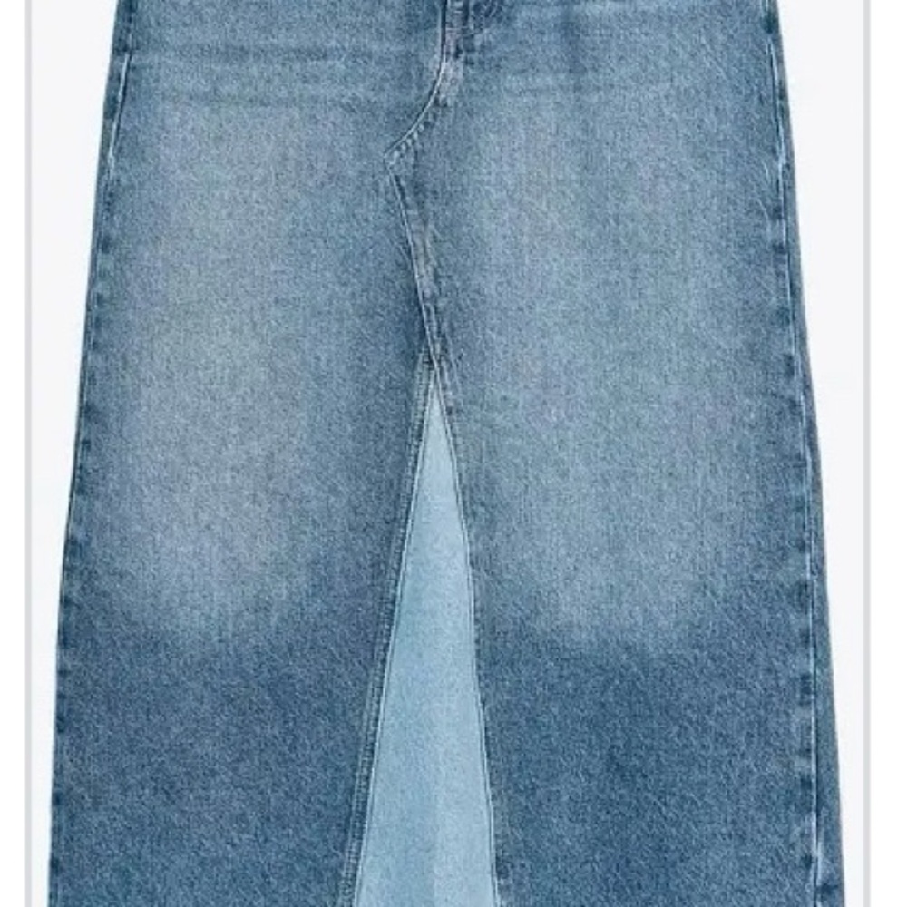 Zara Denim Maxi Skirt